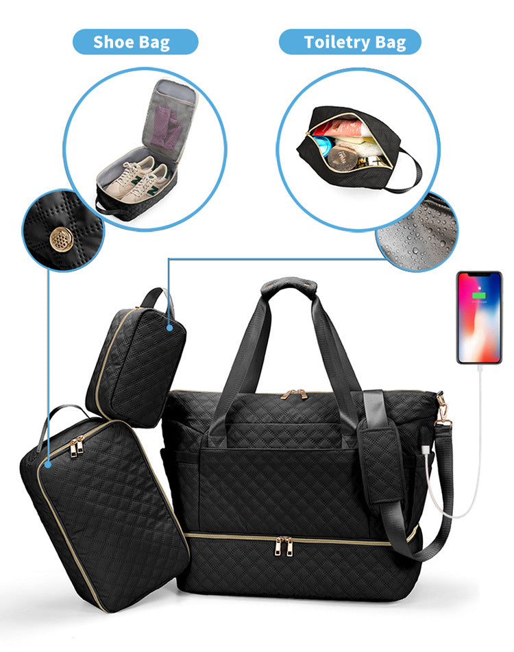 Quilted Weekender Bag Karnz