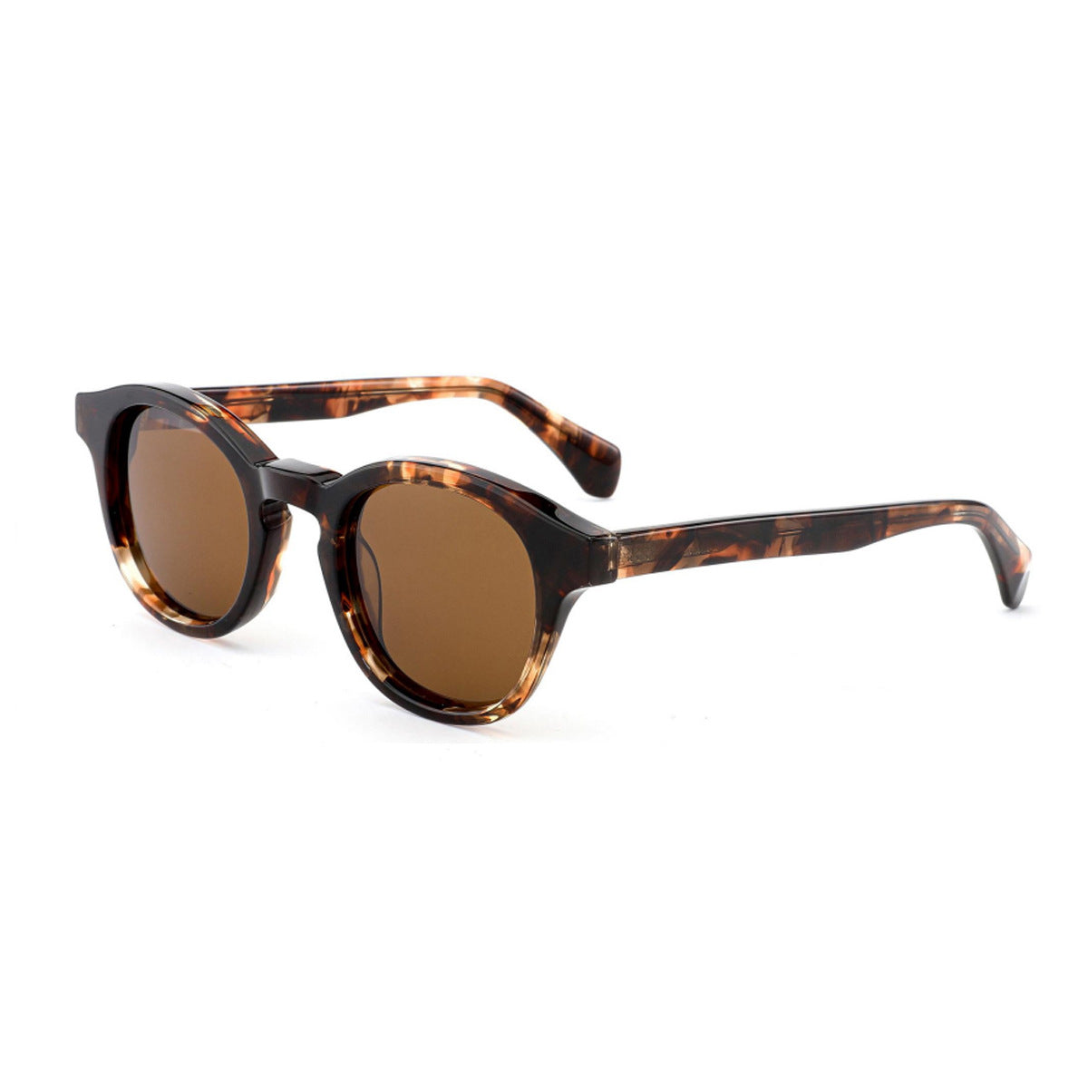 Damen modische Sonnenbrille im stilvollen Rundrahmen Karnz