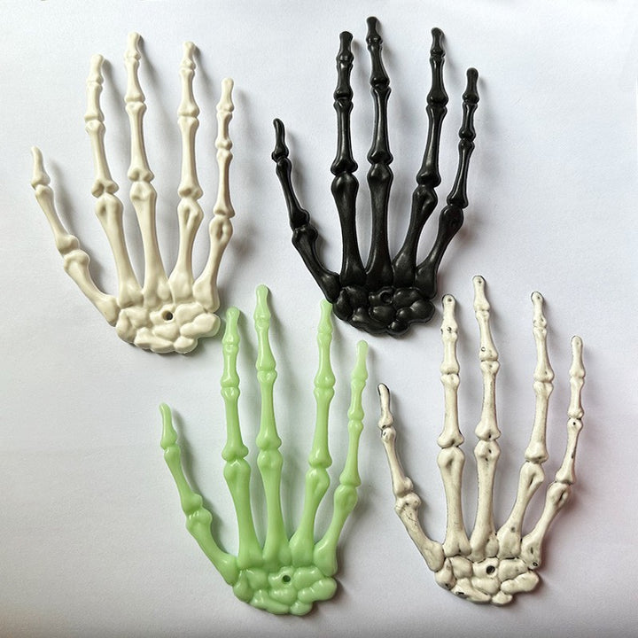 Bewegliche Skelett-Hand Erdspieße für Halloween-Gartendekoration aus wetterfestem Kunststoff