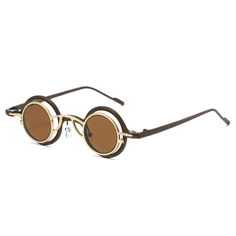 Modebewusste runde Sonnenbrille Karnz