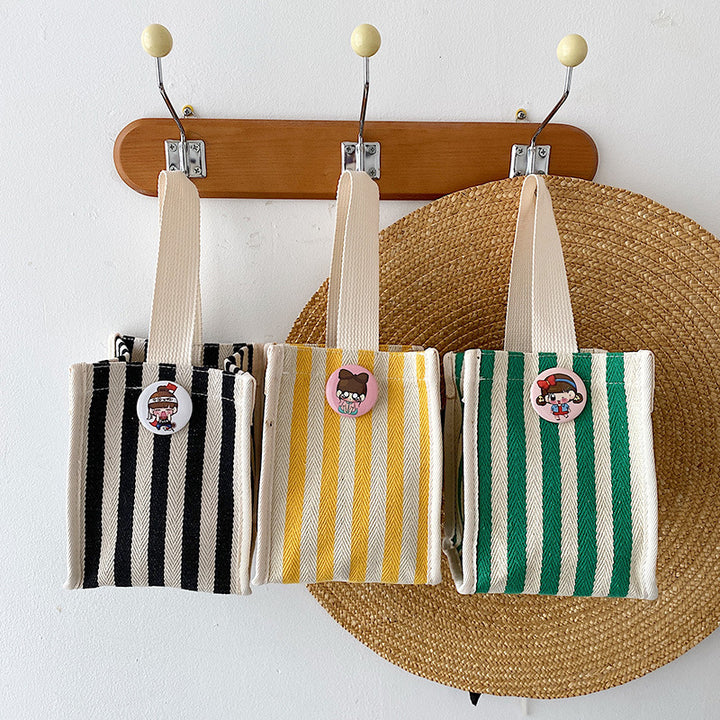 Gestreifter Canvas-Shopper