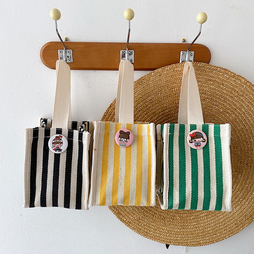 Gestreifter Canvas-Shopper