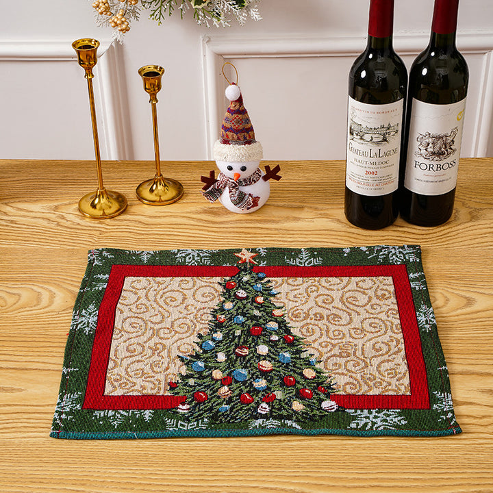 Festliche Tischdecke mit Weihnachtsmotiven Karnz