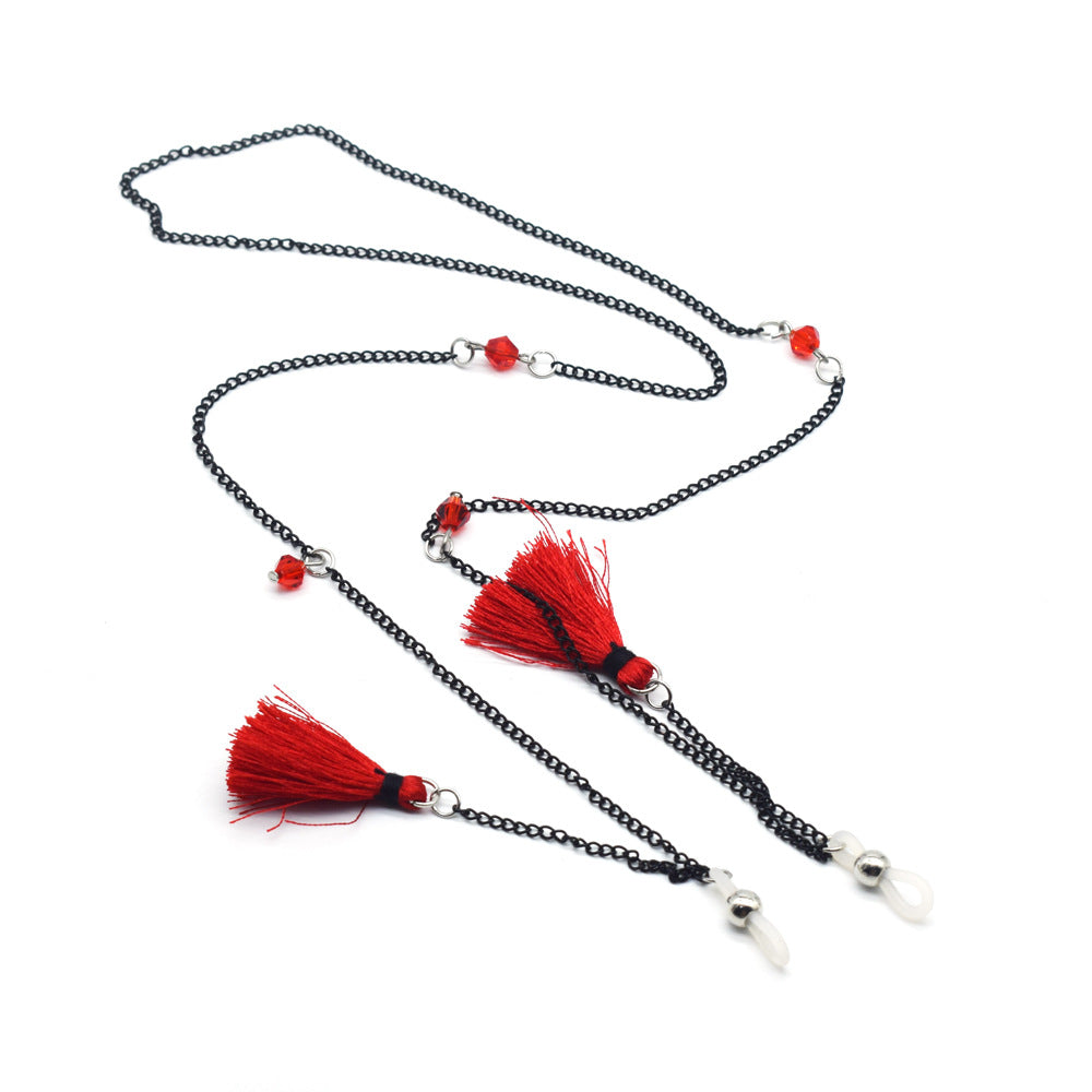 Elegante Quasten Brillen Kette Karnz