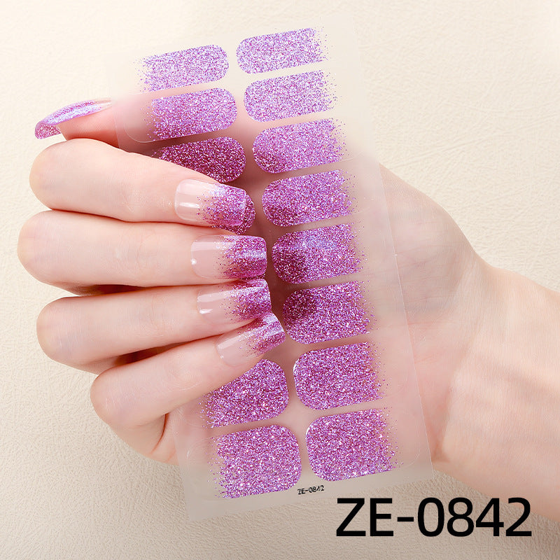 Schimmernde Glitzer Nagelstreifen