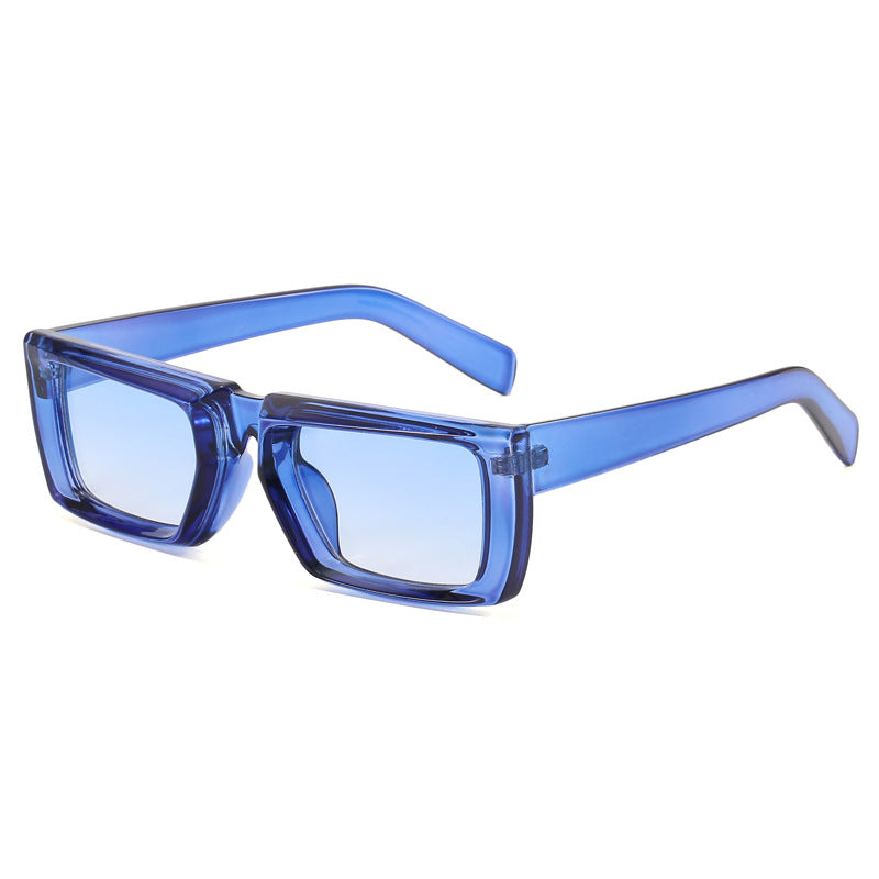 Damen modische Shield-Sonnenbrille mit exzentrischem Design Karnz