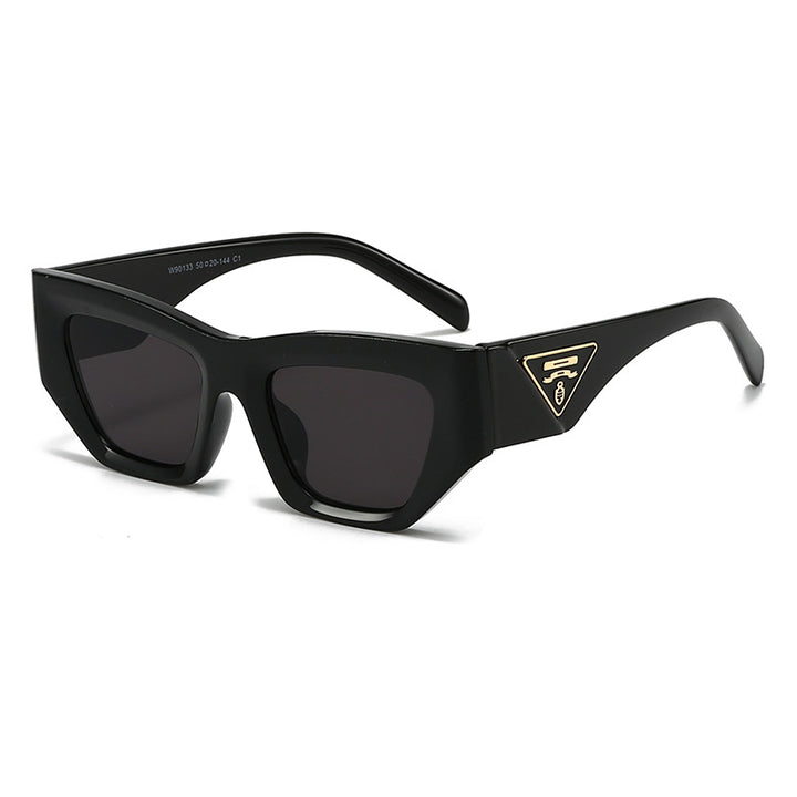 Damen Designer Sonnenbrille mit modernem, geometrischem Rahmen Karnz