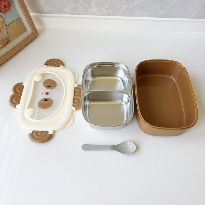 Niedlicher tierisches Bento-Mahlzeitbehälter