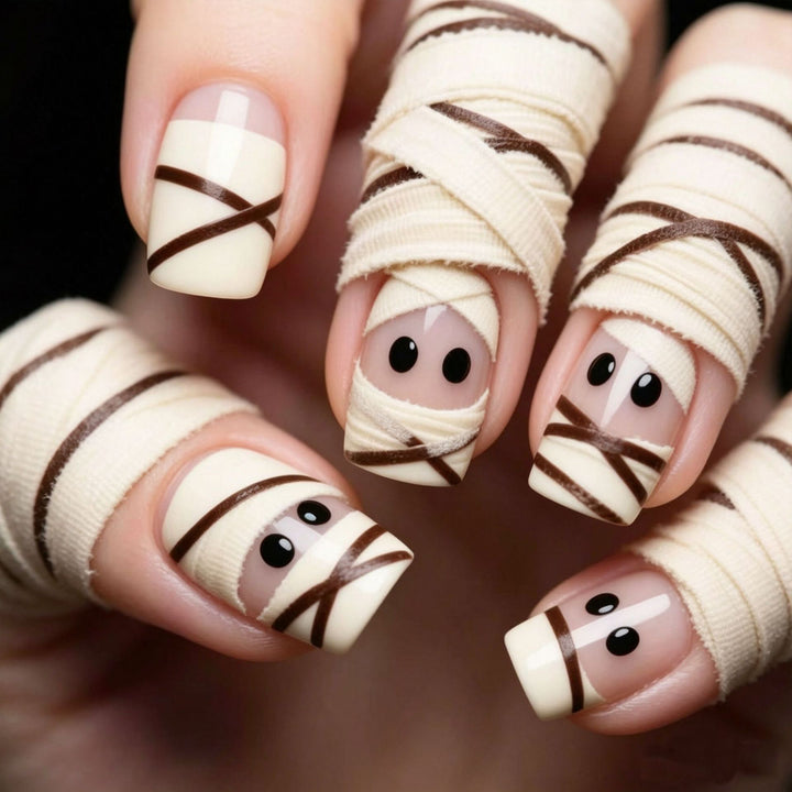 Halloween Themed Press-On Nail Design Karnz