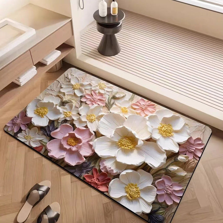 Luxuriöse strukturiertes Blumenteppich Karnz