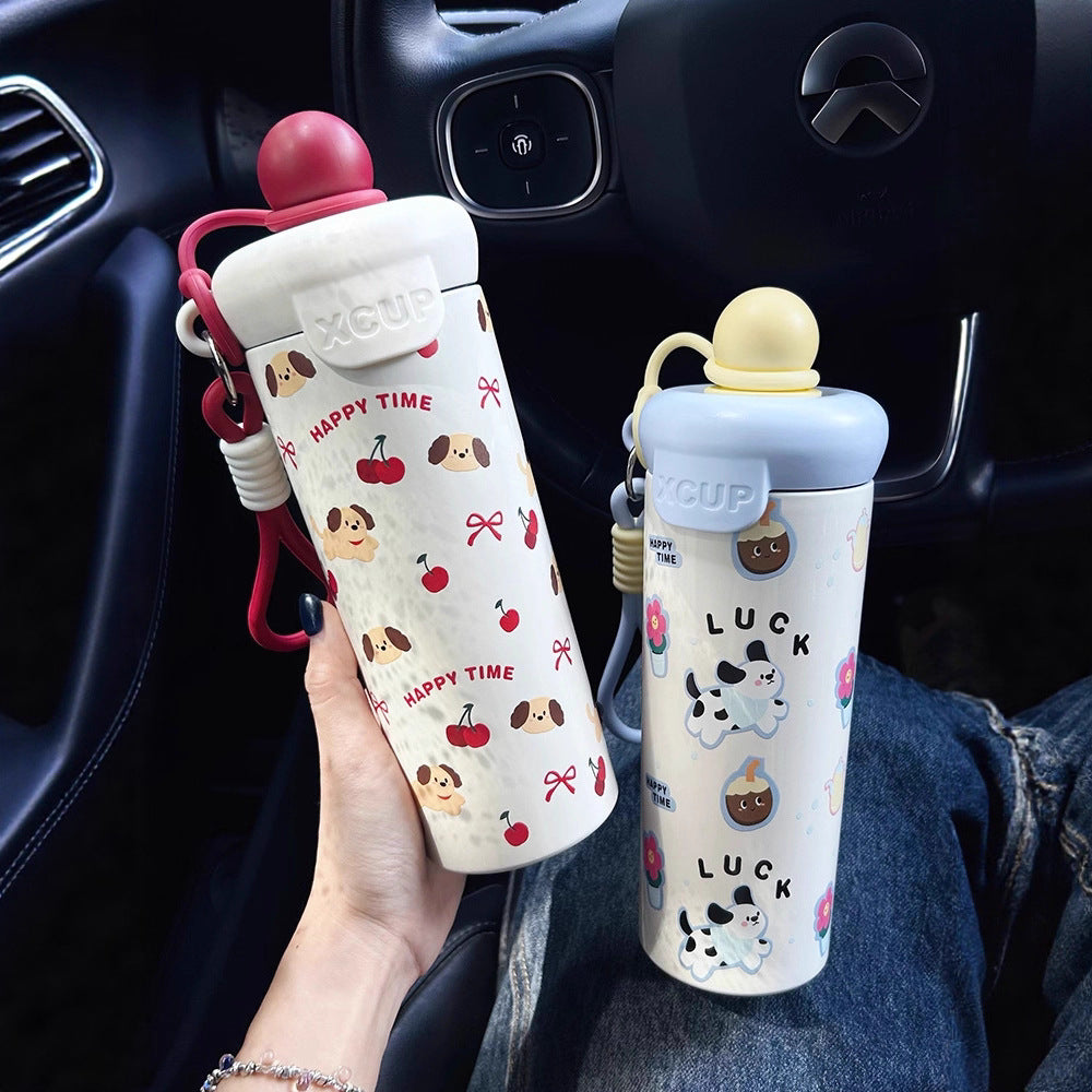 Damen Wasserflasche mit kreativem Design und praktischen Tragegriff Karnz