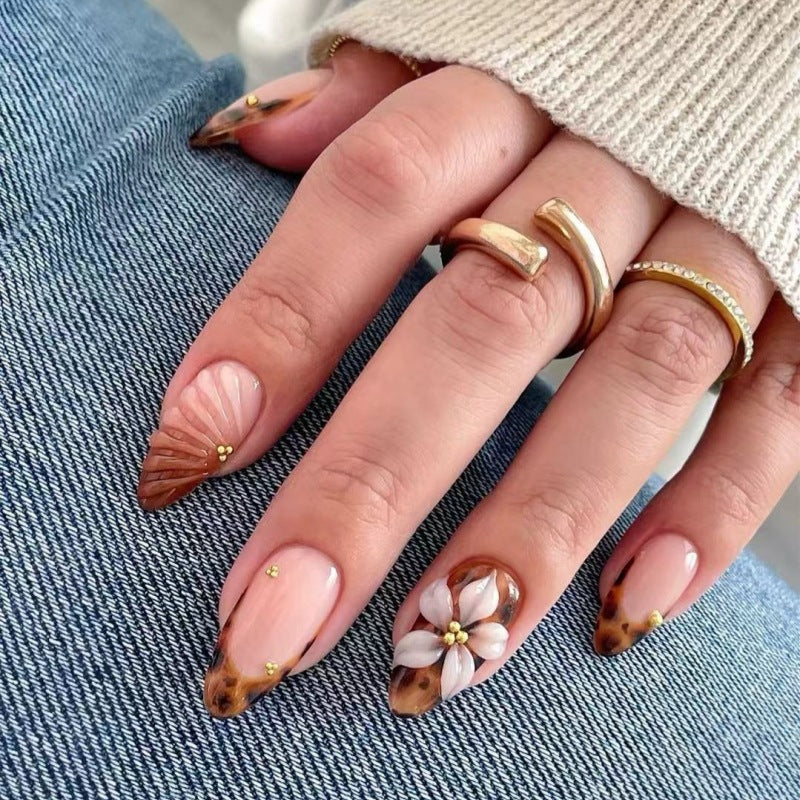 Dekoratives Florales P Press-On Nagelset Karnz 1787294358