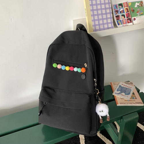 Praktischer Rucksack mit Farbenfrohen Applikationen Karnz