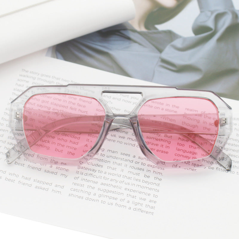 Damen modische sechseckige Brille Karnz
