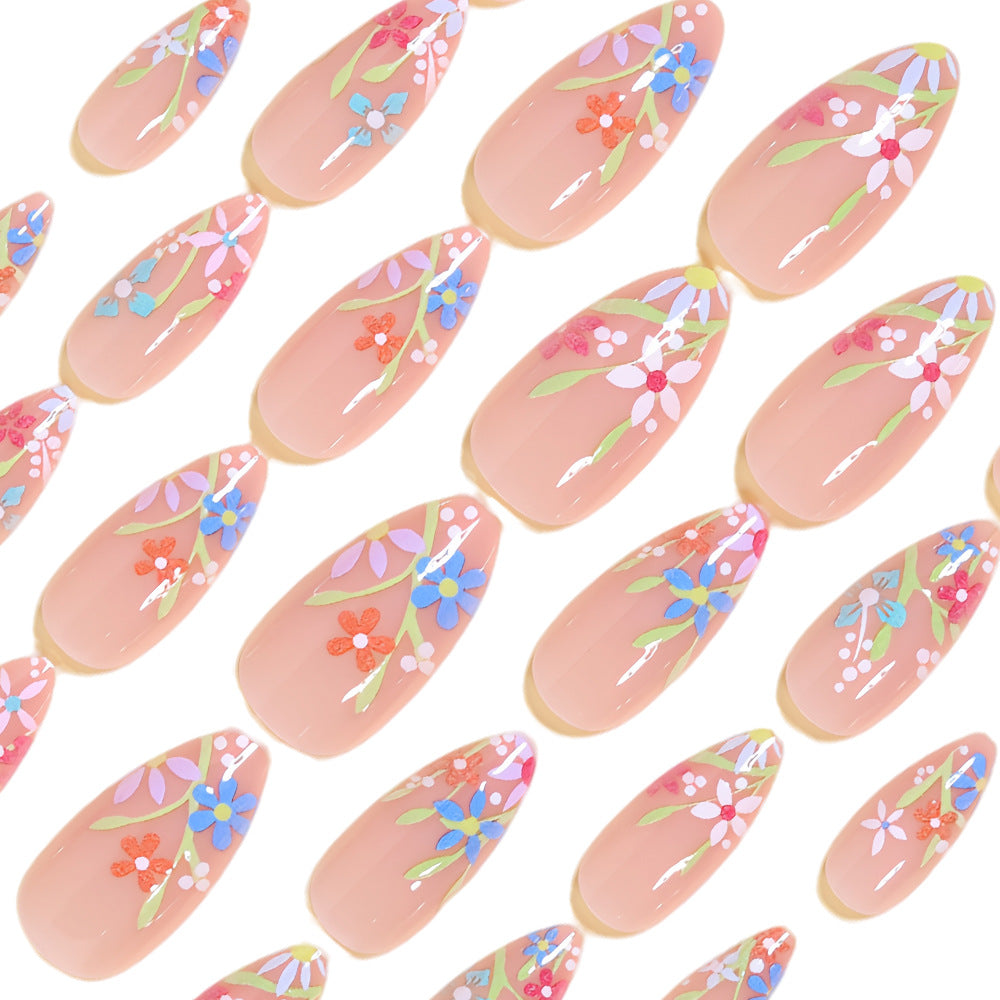 Künstlerisches Floral Nageldesign Kit Karnz