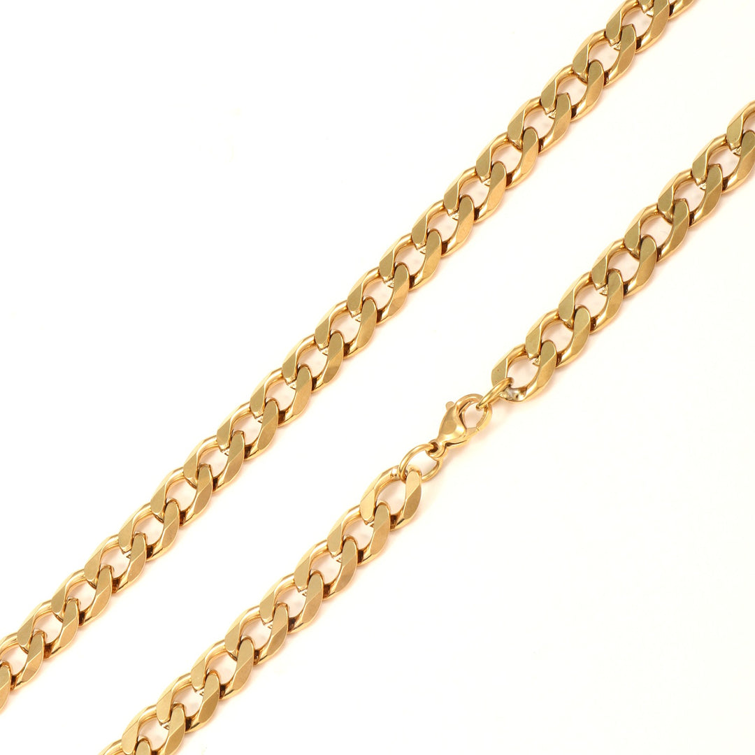 Fette Curb-Link-Kettenhalskette Karnz