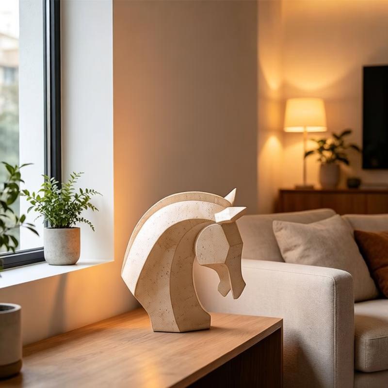 Dekorative Pferdekopf Skulptur