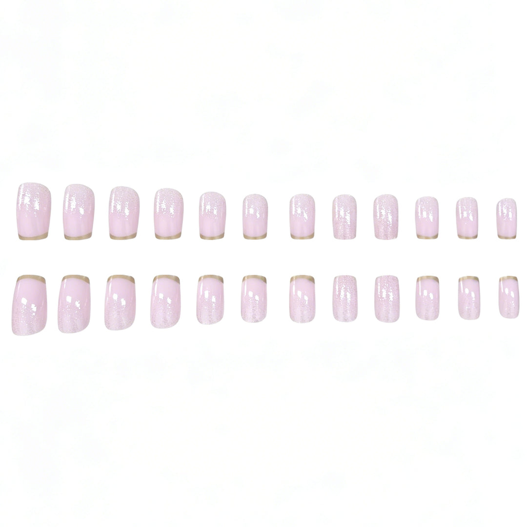 Elegante Glitter Ombre Nagelkunst Karnz