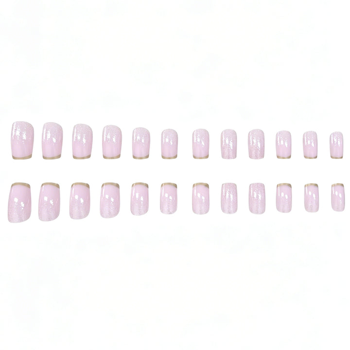 Elegante Glitter Ombre Nagelkunst Karnz