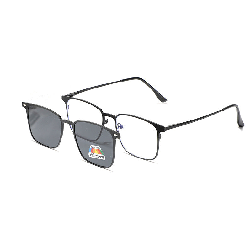 Damen modische Sonnenbrille mit wechselbaren polarisierenden Gläsern Karnz