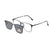 Damen modische Sonnenbrille mit wechselbaren polarisierenden Gläsern Karnz