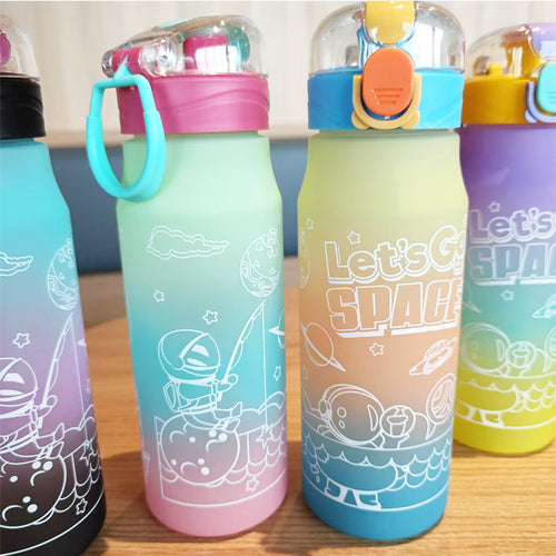 Damen kreative Wasserflasche im Weltraum-Design Karnz