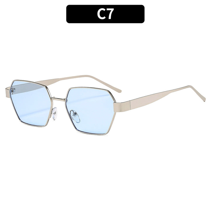 Elegante sechseckige Rahmen-Sonnenbrille