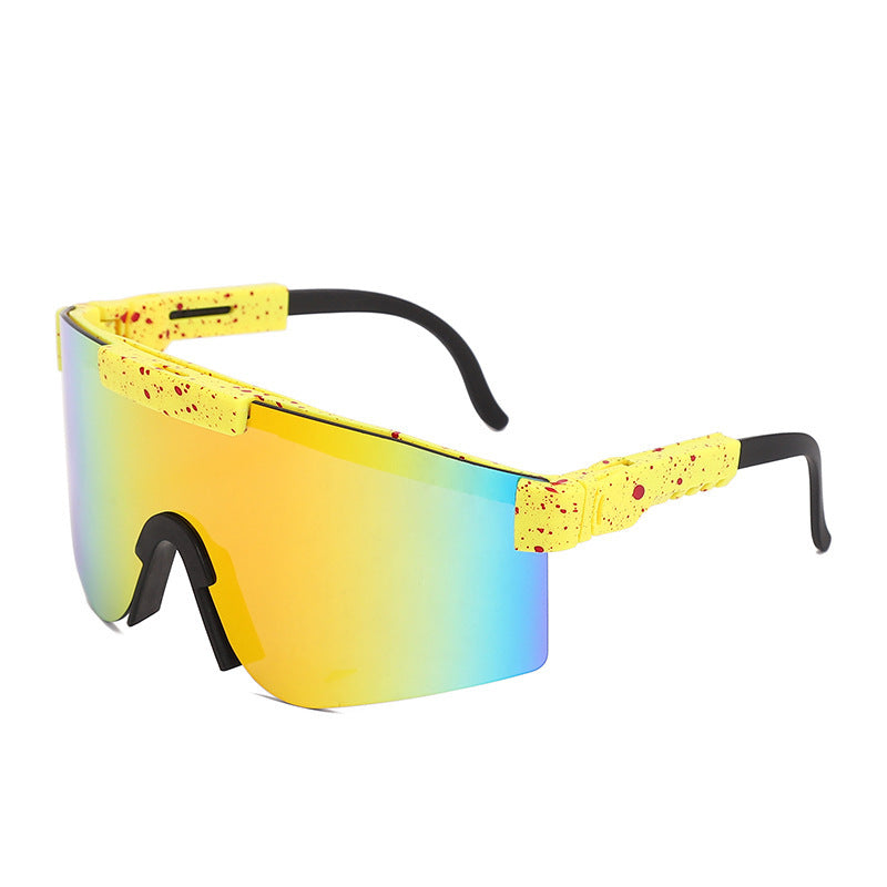Damen Sportliche Statement-Sonnenbrille im modernen Design Karnz