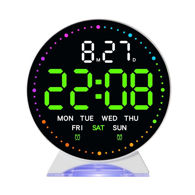 Digitaler Alarmwecker mit farbiger LED-Anzeige Karnz