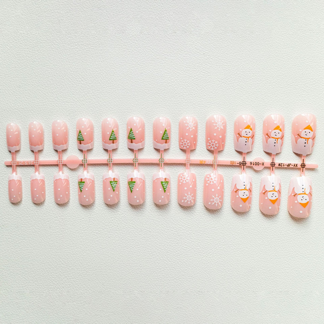 Festliches Winter-Nagelkunst-Set