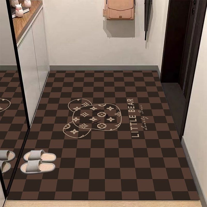 Moderner minimalistischer geometrischer Bereichsteppich