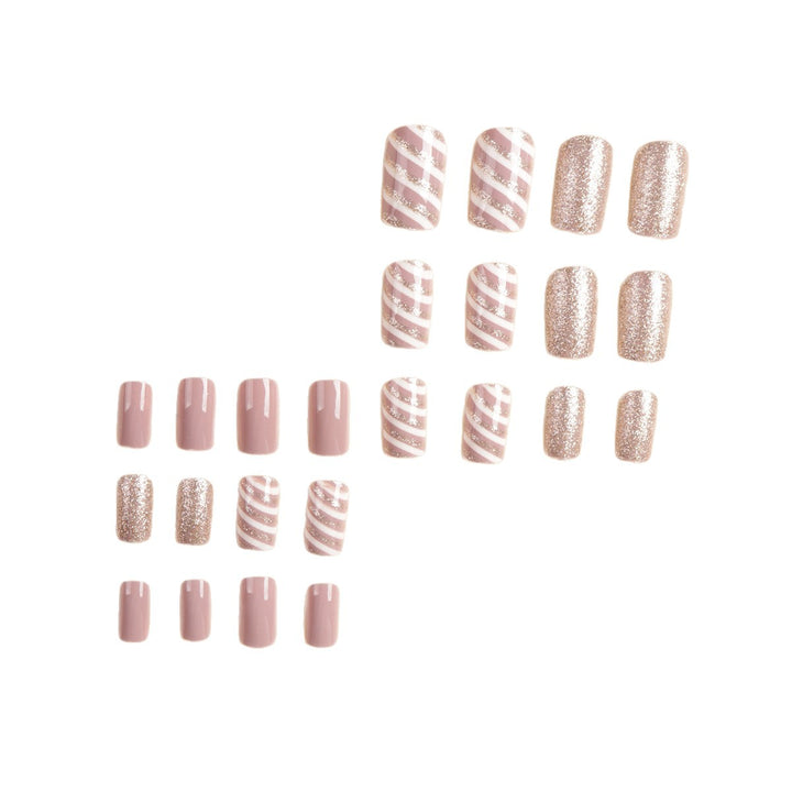 Glitzernde Press-On-Nageltips Set Karnz