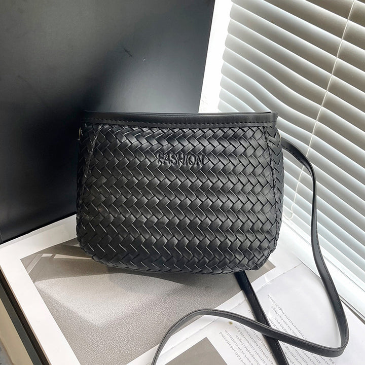 Gewebte Leder Umhängetasche  1790614236