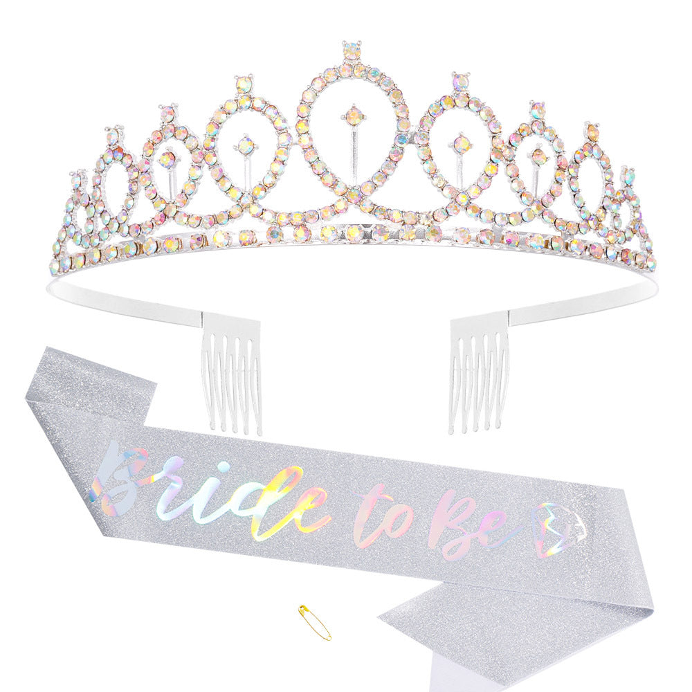 Damen Glitzernde Tiara mit elegantem Design Karnz