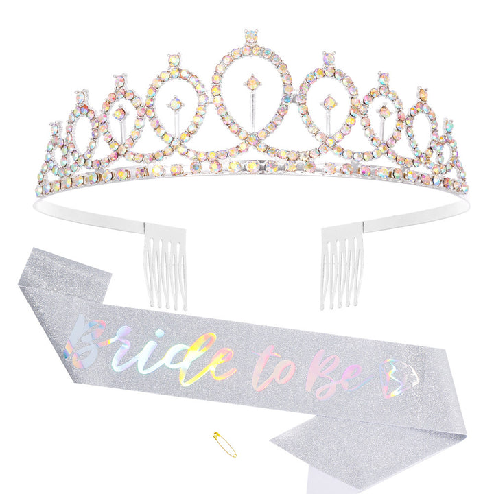 Damen Glitzernde Tiara mit elegantem Design Karnz