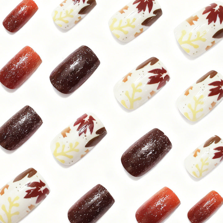 Herbstinspiriertes Nagelkunstset Karnz