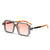 Damen oversized rechteckige Brille Karnz