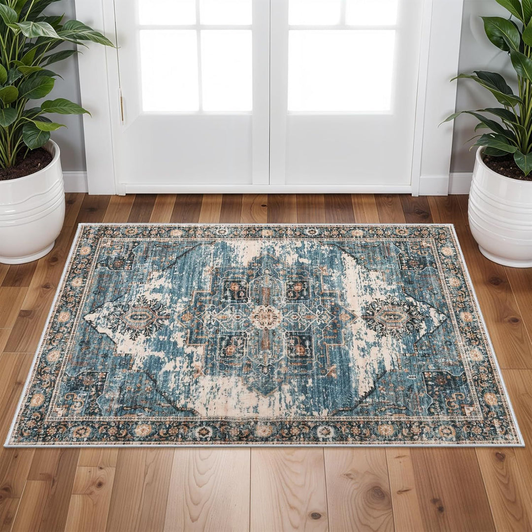 Vintage-inspirierter Boho-Teppich