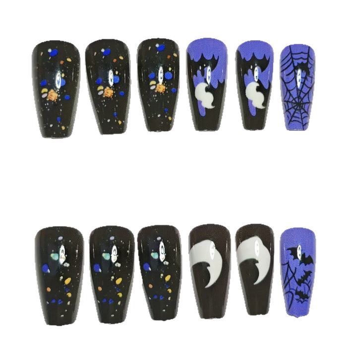 Halloween-inspiriertes thematisches Nagelkunst-Set