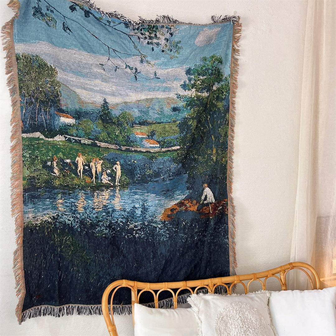 Künstlerische Landschaft Wurfdecke