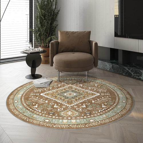 Vintage-inspirierter geometrischer Teppich