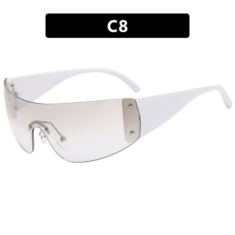 Damen futuristische Sport-Sonnenbrille Karnz