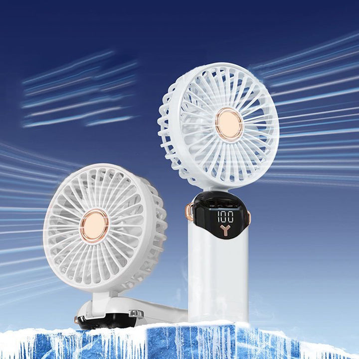 Tragbarer Mini Ventilator mit Usb Aufladung und Digitalanzeige Karnz