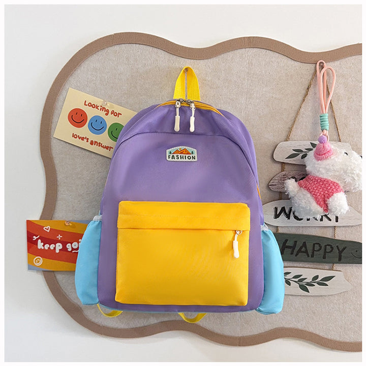 Trendy Farbenblockierender Rucksack