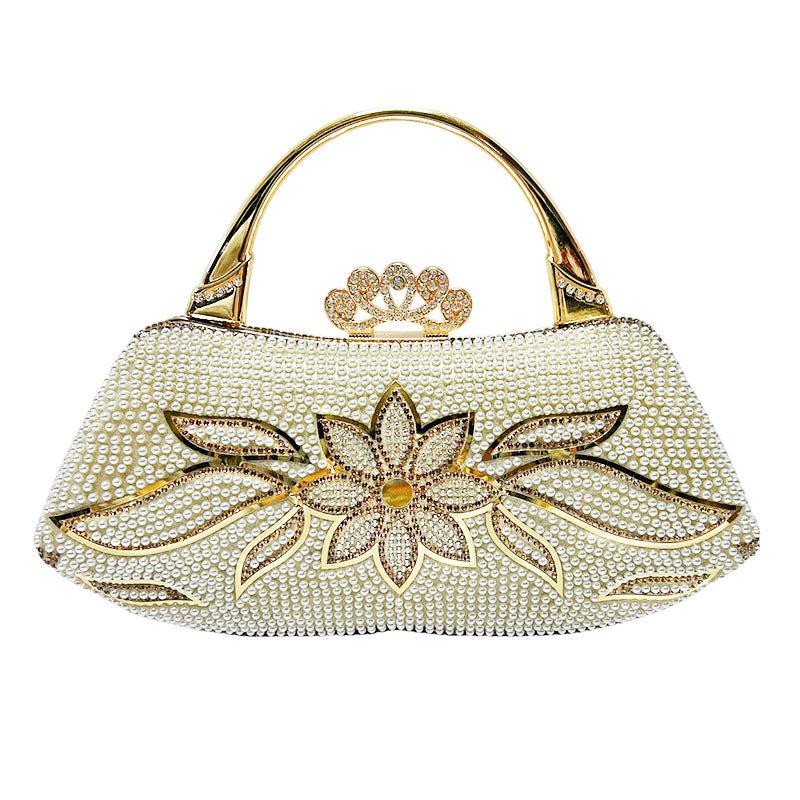 Luxuriöse Perlenabende Handtasche