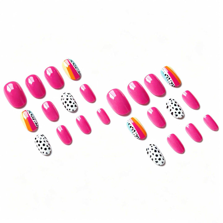 Kreative Abstrakte Nagelkunst