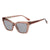 Damen trendige Oversized-Sonnenbrille Karnz