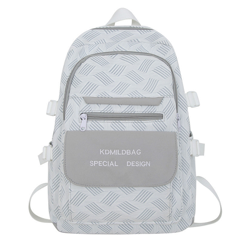Geometrisch gemusterter Freizeit-Rucksack