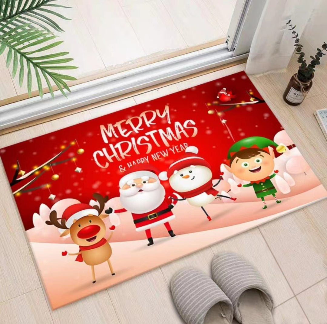 Weihnachtlich dekorierte Eingangsbereichmatte Karnz