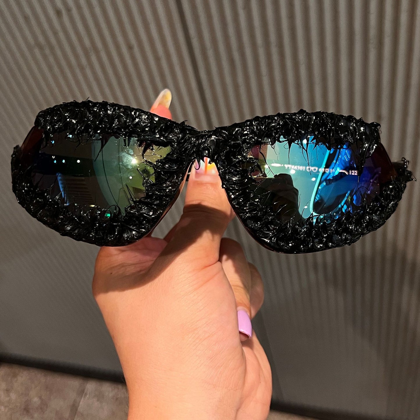 Damen avantgardistische Sonnenbrille Karnz